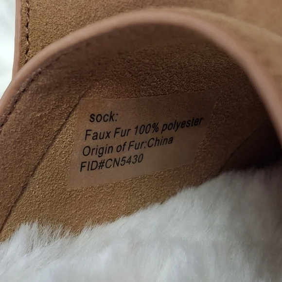 Haven Well Within Leather Brown Slippers Faux-Fur Lining Slides Women Size 9 - Picture 15 of 16